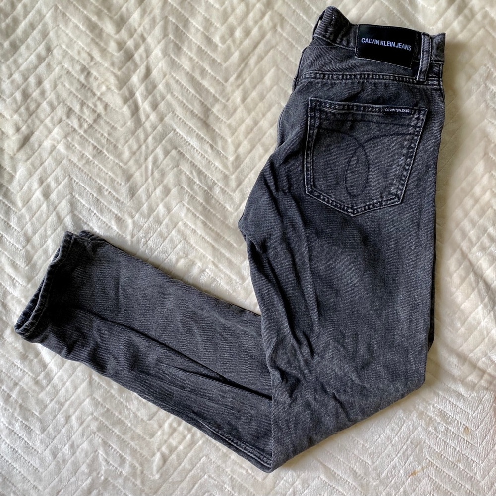 Calvin Klein Distressed Black Denim Jeans
